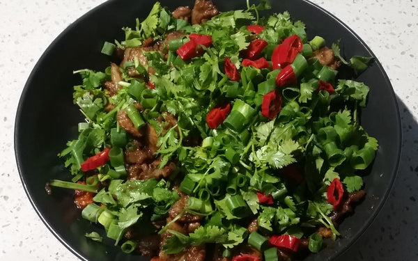 Hot Sour Sweet Salty Pork Belly Stir-fry