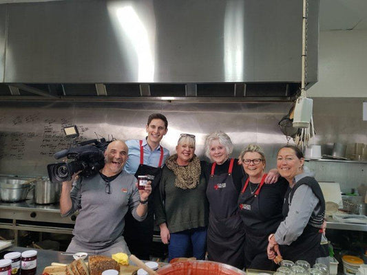 ABC Filming Today of How to Make Strawberry Jam!