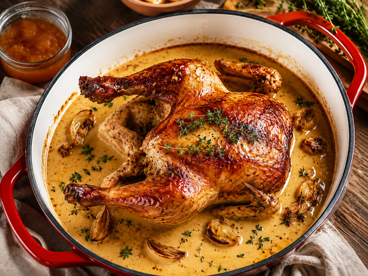 Apricot Mustard Milk Braised Chicken