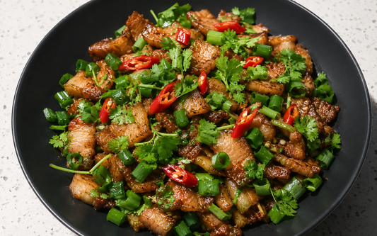 Hot Sour Sweet Salty Pork Belly Stir-fry